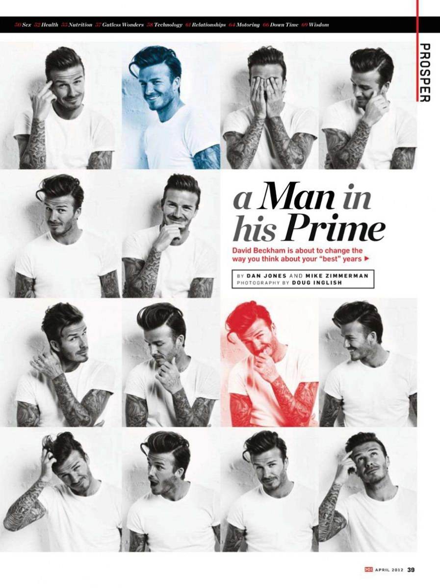 David Beckham @ Men's Health Australian April 2012