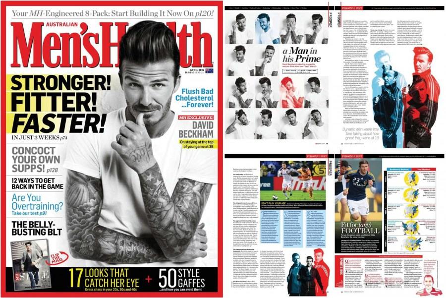 David Beckham @ Men's Health Australian April 2012