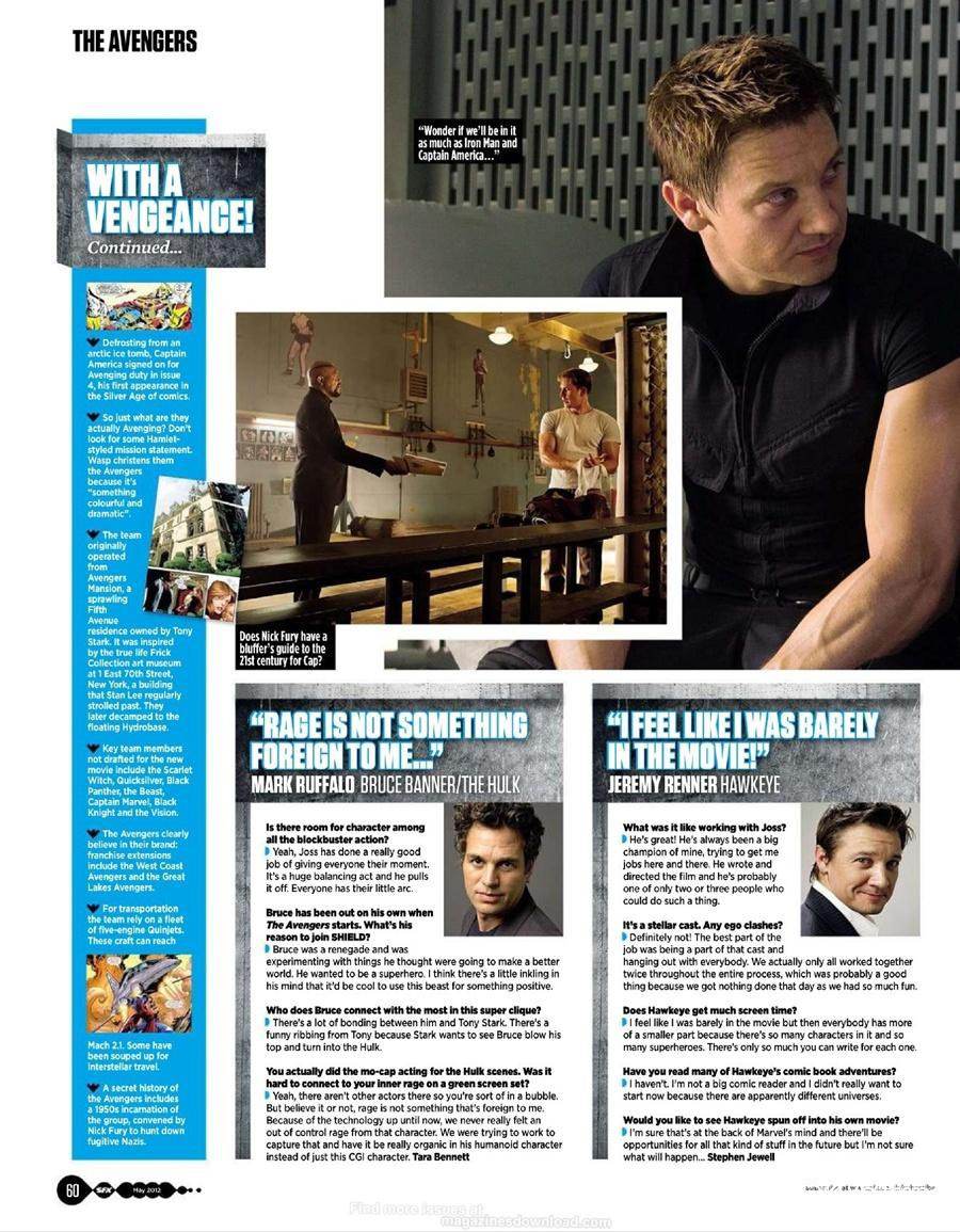 The Avengers @ SFX Magazine issue 220 May 2012