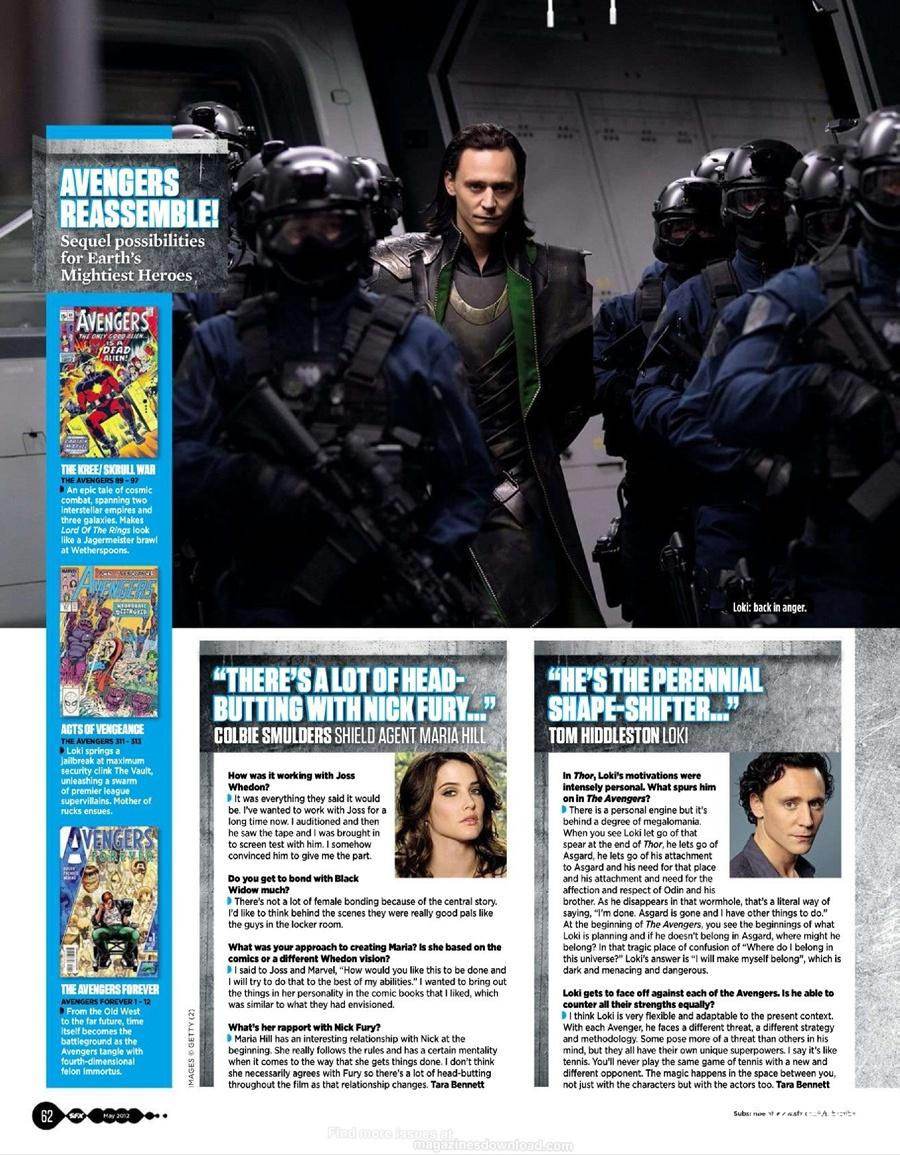 The Avengers @ SFX Magazine issue 220 May 2012