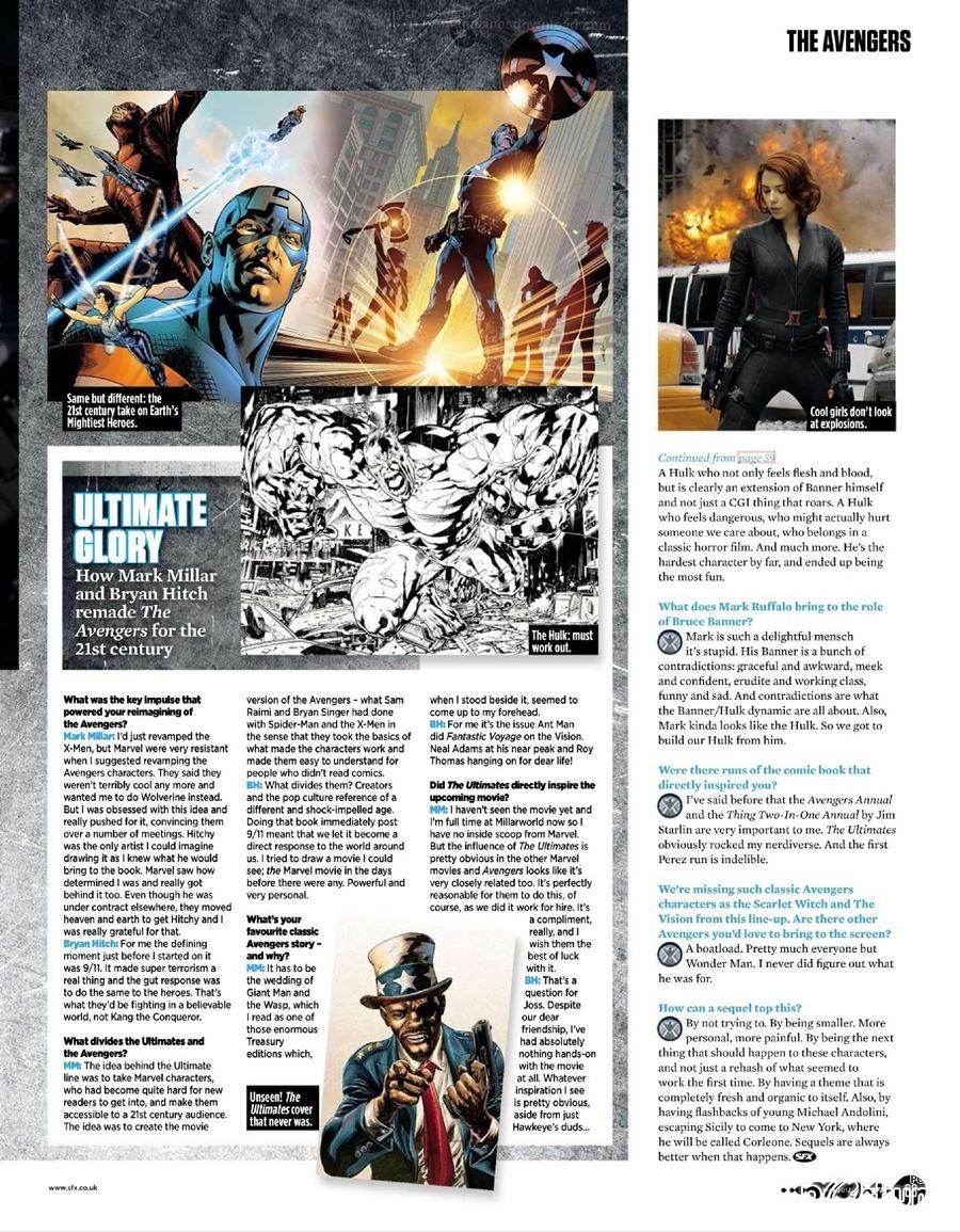 The Avengers @ SFX Magazine issue 220 May 2012