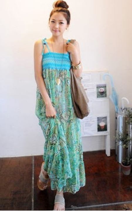 แฟชั่น หน้าร้อนมาแรง แม็กซี่เดรสตัวยาว