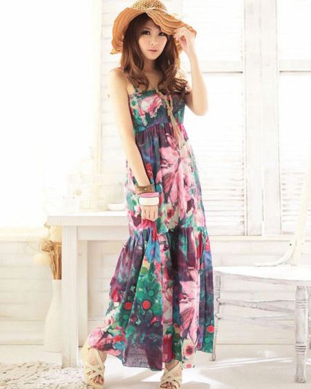 แฟชั่น หน้าร้อนมาแรง แม็กซี่เดรสตัวยาว