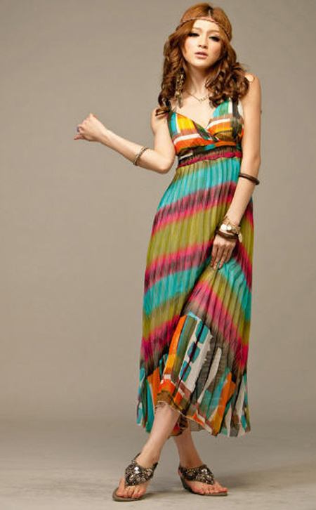 แฟชั่น หน้าร้อนมาแรง แม็กซี่เดรสตัวยาว