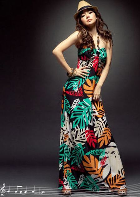 แฟชั่น หน้าร้อนมาแรง แม็กซี่เดรสตัวยาว