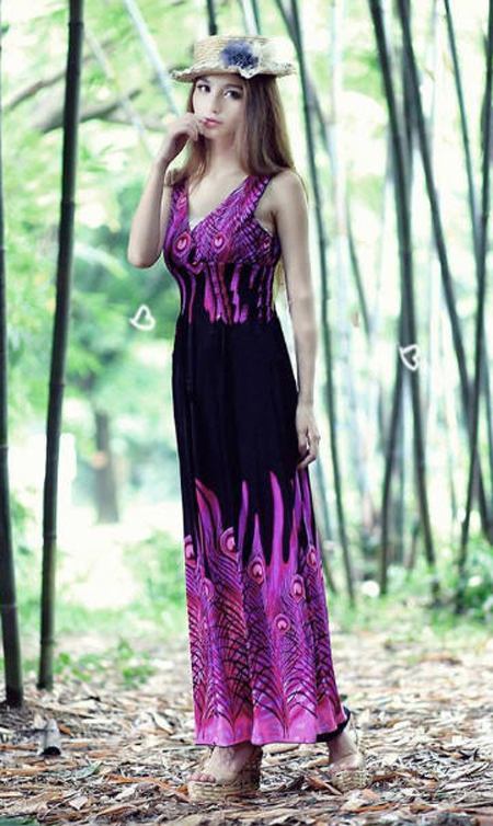 แฟชั่น หน้าร้อนมาแรง แม็กซี่เดรสตัวยาว