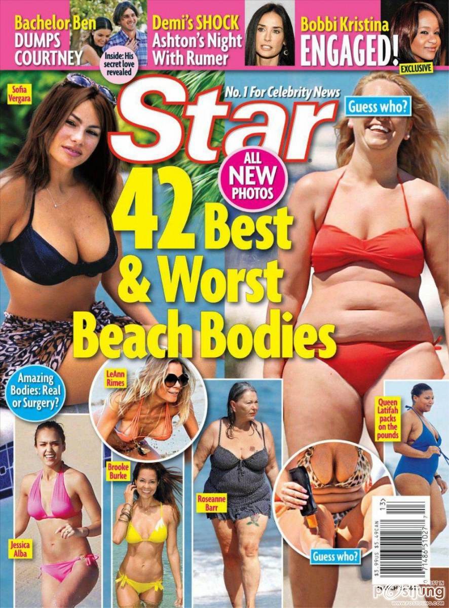 42 best & worst beach bodies @ Star magazine March 2012