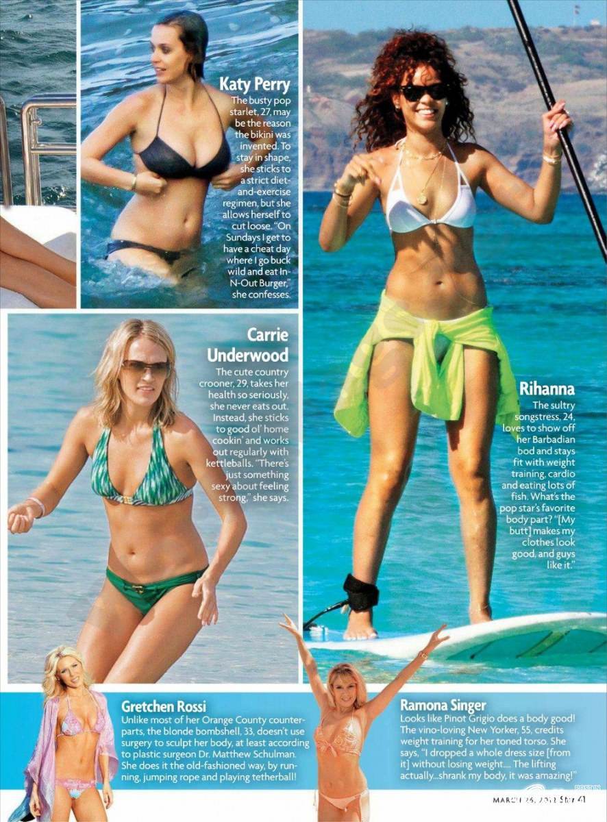 42 best & worst beach bodies @ Star magazine March 2012