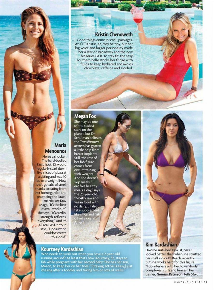 42 best & worst beach bodies @ Star magazine March 2012