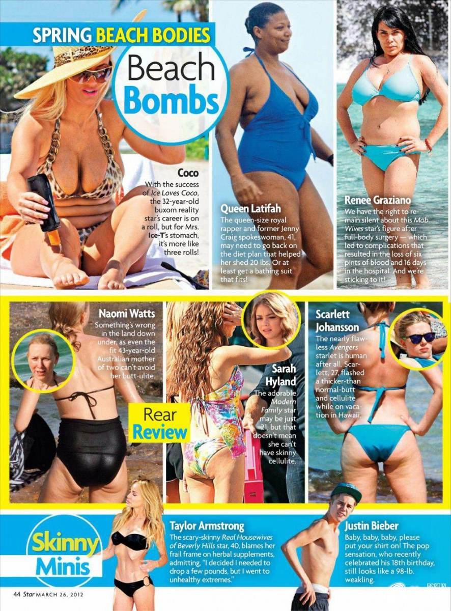 42 best & worst beach bodies @ Star magazine March 2012