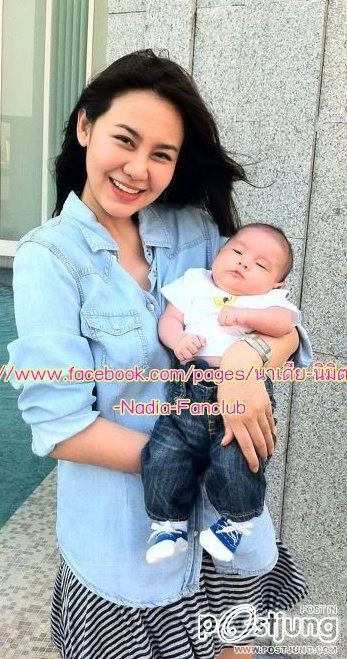 นาเดียกับลูกชายจ้า