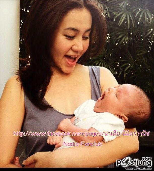 นาเดียกับลูกชายจ้า