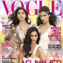 Alyssah ali, jessica clark & ashika pratt @ Vogue India March 2012