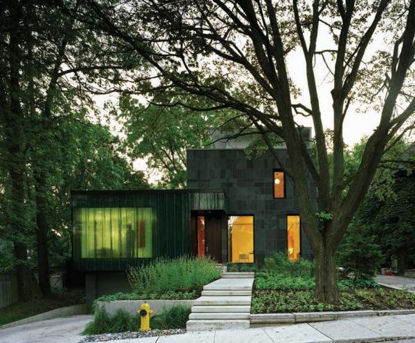 Eco-friendly Home Design in Toronto - a window with a waterfall effect...