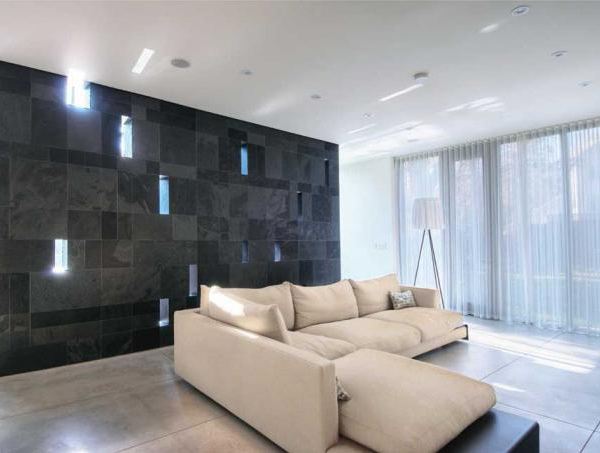 Eco-friendly Home Design in Toronto - a window with a waterfall effect...