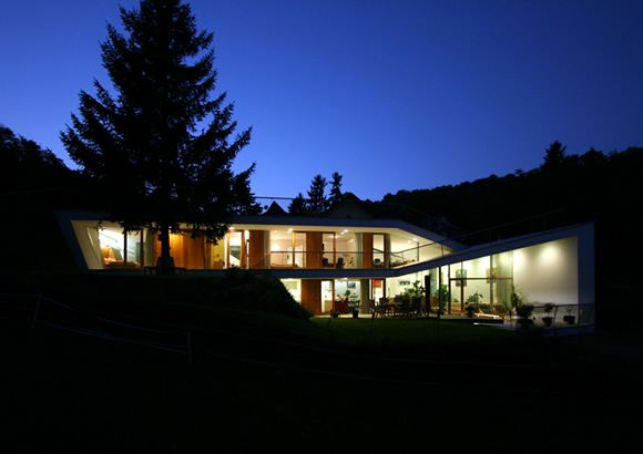 Modern Architectural Home by Austrian Architecture Firm - unusual folded design