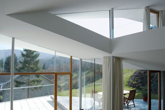 Modern Architectural Home by Austrian Architecture Firm - unusual folded design