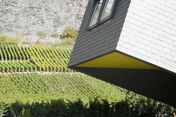 Mountain Home Design in Switzerland mimics the mountains