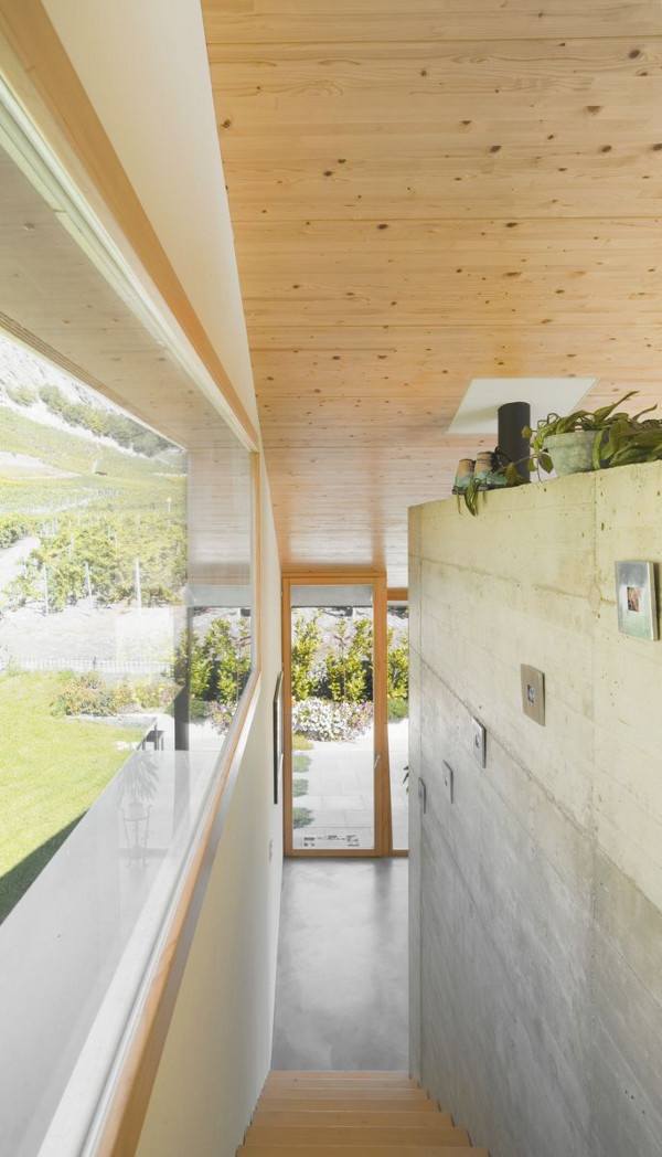 Mountain Home Design in Switzerland mimics the mountains