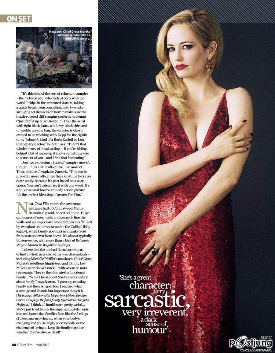 Dark Shadows @ Total Film issue 192  May 2012