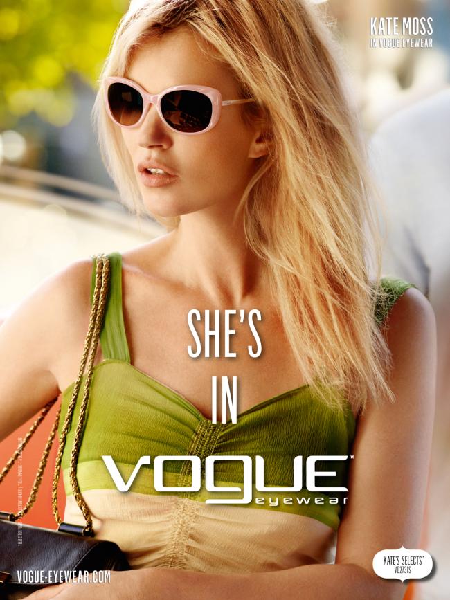 Kate Moss @ Vogue Eyewear S/S 2012 Campaign