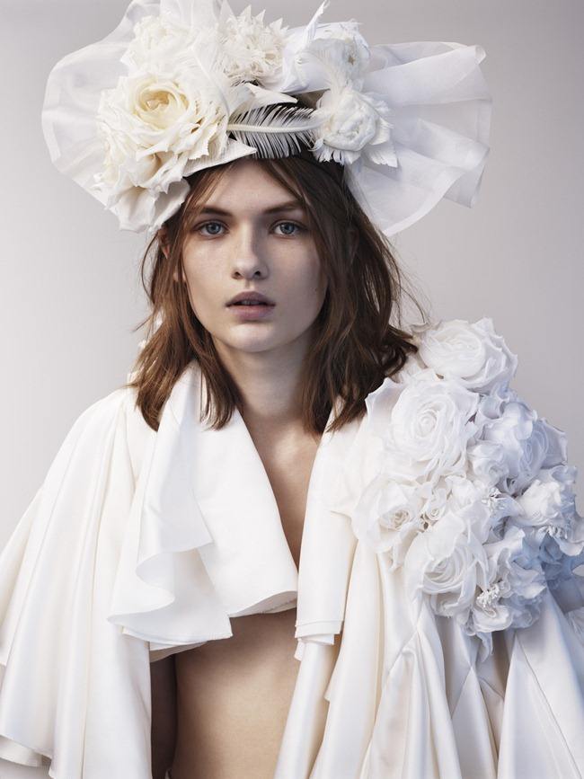 VOGUE UK: LARA MULLEN IN "THE WHITE ALBUM" BY PHOTOGRAPHER JOSH OLINS