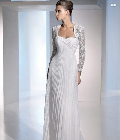 แฟชั่น ชุดเจ้าสาวแขนยาว หรูหราอลังกาล