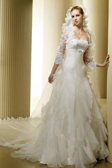 แฟชั่น ชุดเจ้าสาวแขนยาว หรูหราอลังกาล