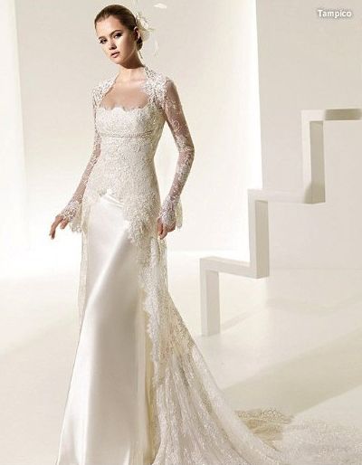 แฟชั่น ชุดเจ้าสาวแขนยาว หรูหราอลังกาล