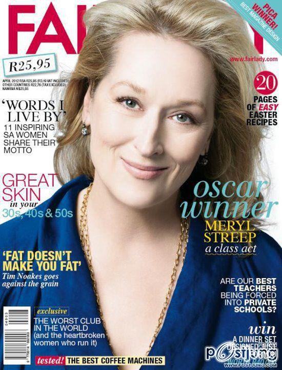 เจ้าป้า Meryl Streep ขึ้นปกนิตยสาร Fairlady ฉบับเมษา!...สวยสมวัย 62 !!