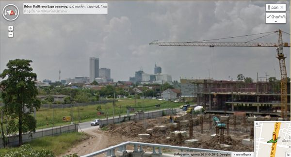 ตัวเมืองปากเกร็ด จาก Google Street View