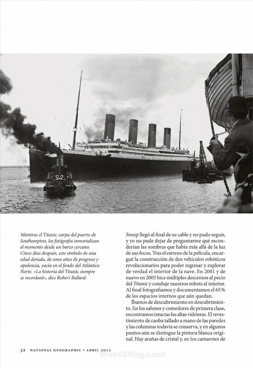TITANIC @ National Geographic Spain April 2012