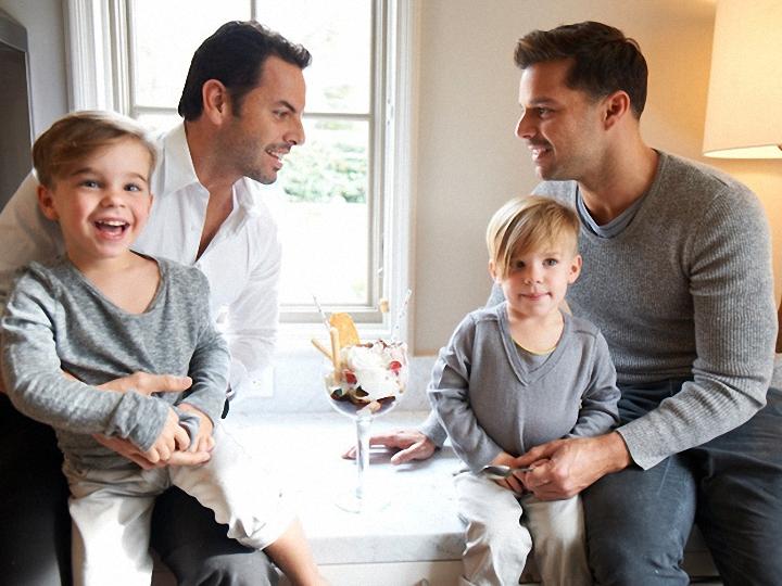 Ricky Martin & Twins @ Vanity Fair Spain April 2012