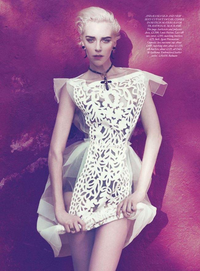 HARPER'S BAZAAR UK: HANNELORE KNUTS IN "ARIA OF ANDALUSIA" BY PHOTOGRAPHER PAOLA KUDACKI