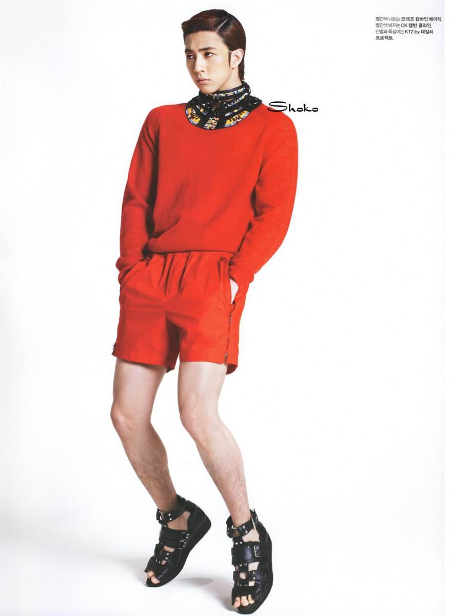 MBLAQ's Thunder @ L'Officiel Hommes Korea April 2012