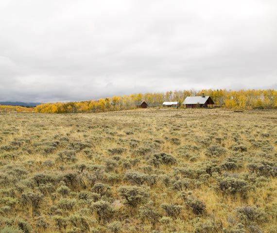 Modern Ranch House in Colorado - beautiful rustic design centers around fireplace!