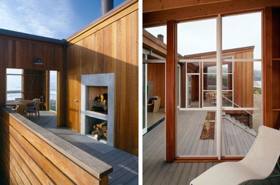 Beach House Design in Wood on California Coast