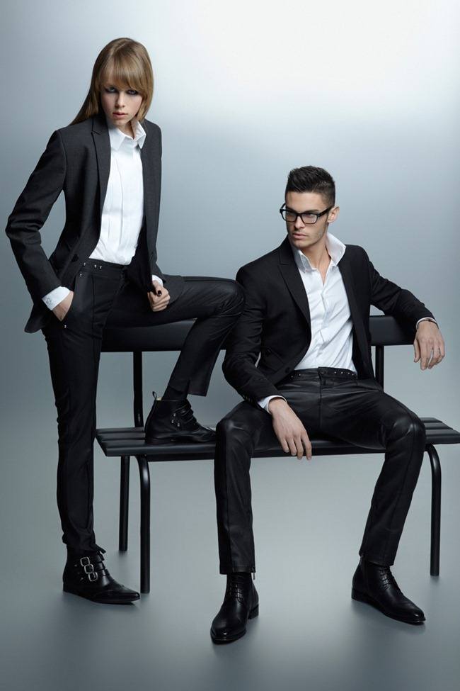 CAMPAIGN: BAPTISTE GIABICONI & EDIE CAMPBELL FOR KARL LAGERFELD FALL 2012 BY PHOTOGRAPHER KARL LAGER