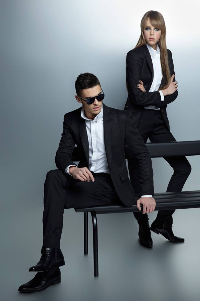 CAMPAIGN: BAPTISTE GIABICONI & EDIE CAMPBELL FOR KARL LAGERFELD FALL 2012 BY PHOTOGRAPHER KARL LAGER