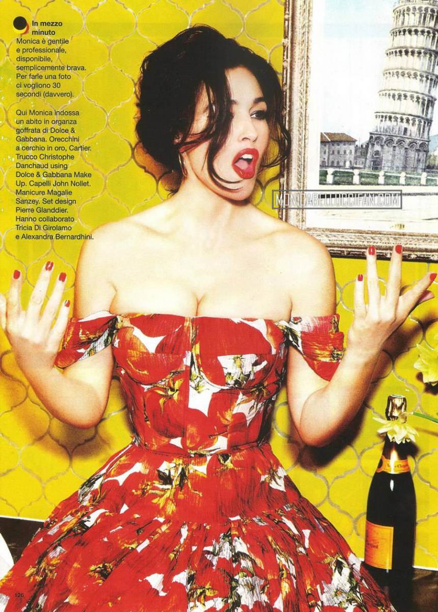 Monica Bellucci @ Glamour Italy April 2012