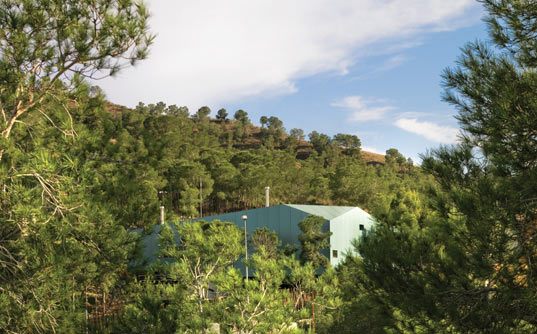 Sustainable House in Spain - unusual design in concrete, glass and timber