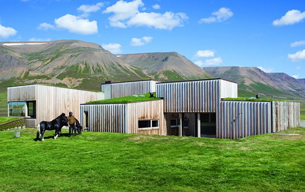 Sustainable House in Iceland - Grass-Topped House at the Arctic Circle