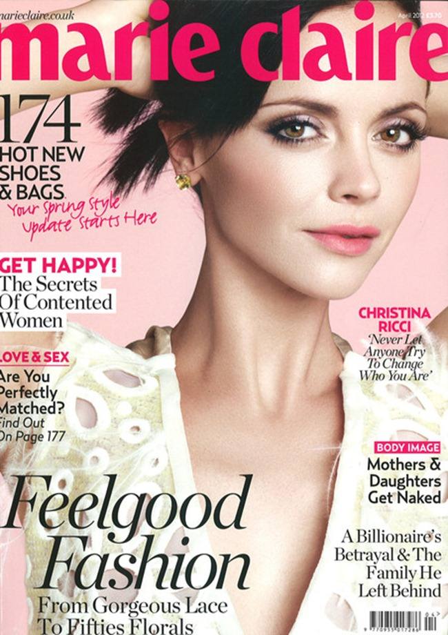 FASHION PHOTOGRAPHY: CHRISTINA RICCI FOR MARIE CLAIRE UK, APRIL 2012