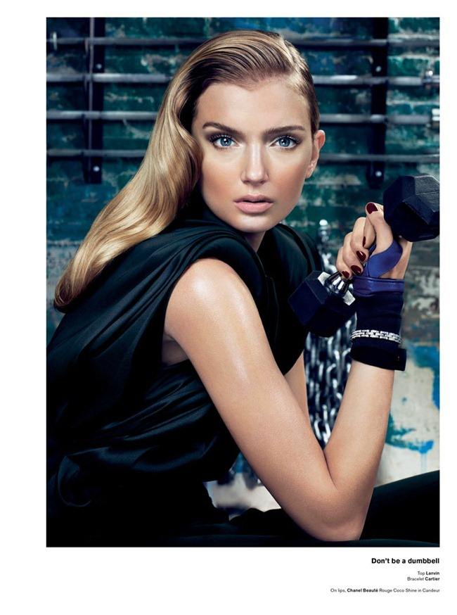 V MAGAZINE: LILY DONALDSON IN "SHE BETTER WORK (OUT)" BY PHOTOGRAPHER SHARIF HAMZA