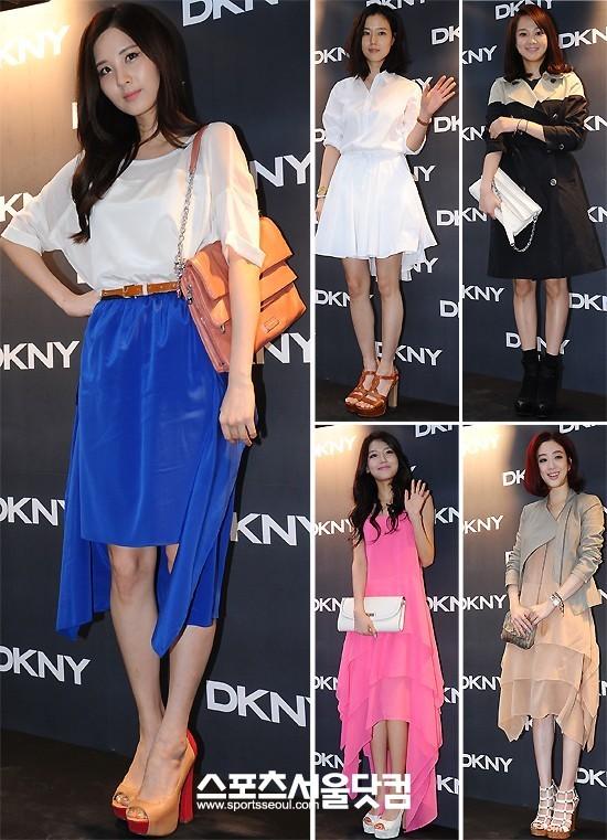 ซอฮยอน-ซูยอง (SNSD) พร้อมคนบันเทิง ร่วมงานแฟชั่น DKNY '2012 SS Fashion Show'