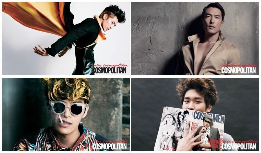 SE7EN, Daniel Henney, Lee Min Ki, and Jung Gyu Won @ Cosmopolitan Korea March 2012