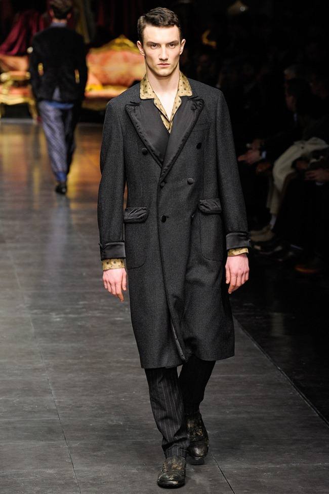 MILAN FASHION WEEK: DOLCE & GABBANA MEN'S FALL 2012