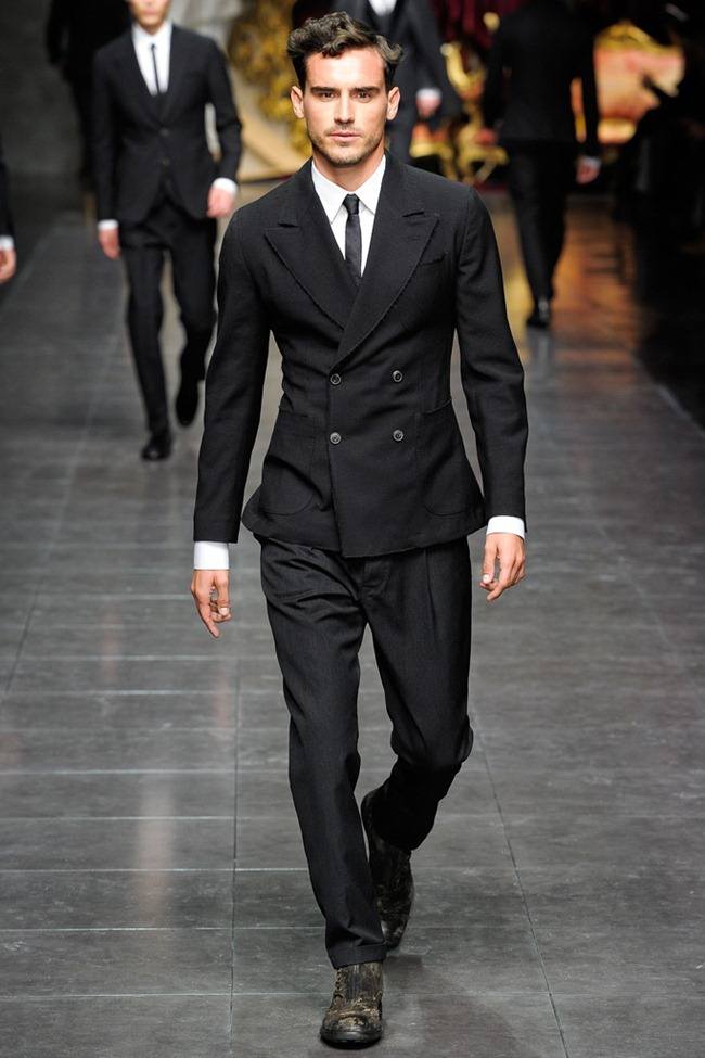 MILAN FASHION WEEK: DOLCE & GABBANA MEN'S FALL 2012