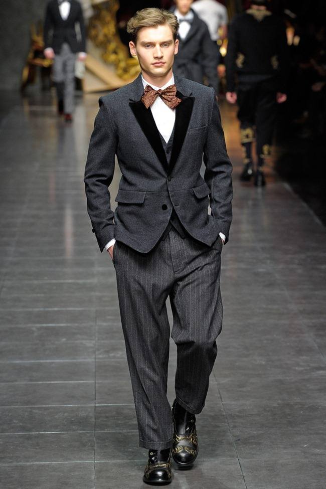 MILAN FASHION WEEK: DOLCE & GABBANA MEN'S FALL 2012