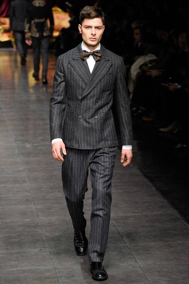 MILAN FASHION WEEK: DOLCE & GABBANA MEN'S FALL 2012